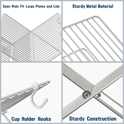 Simple Houseware Collapsible Dish Drying Rack - Image 4