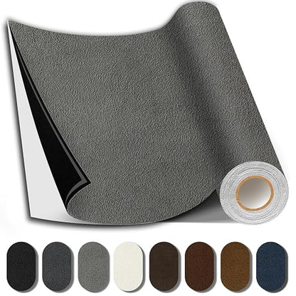 Suede Repair Patch, 17X158 Inch Fabric Large Repair Tape, Self-Adhesive Patches by SHAGOOM