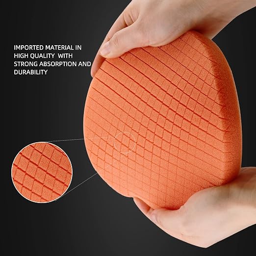 SPTA 5Pc 5.5 Inch Face for 5 Inch 125mm Backing Plate Compound Buffing Sponge - Image 4
