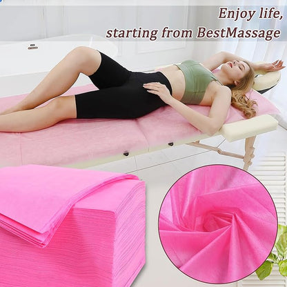 50 Pcs Disposable Bed Sheets 31" x 71" Massage Table Sheets Non Woven Fabric - Image 3