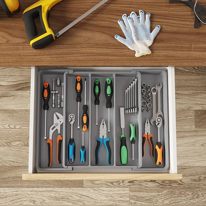 Lifewit Utensil Organizer for Kitchen Drawers, Expandable Cooking Utensil Tray - Image 8