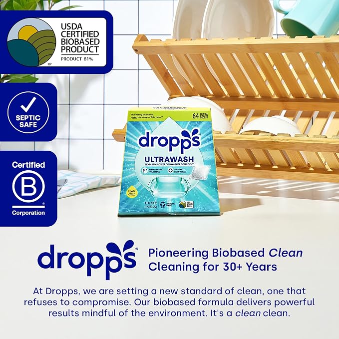 Dropps UltraWash Dishwasher Pods, Lemon Citrus - Image 6