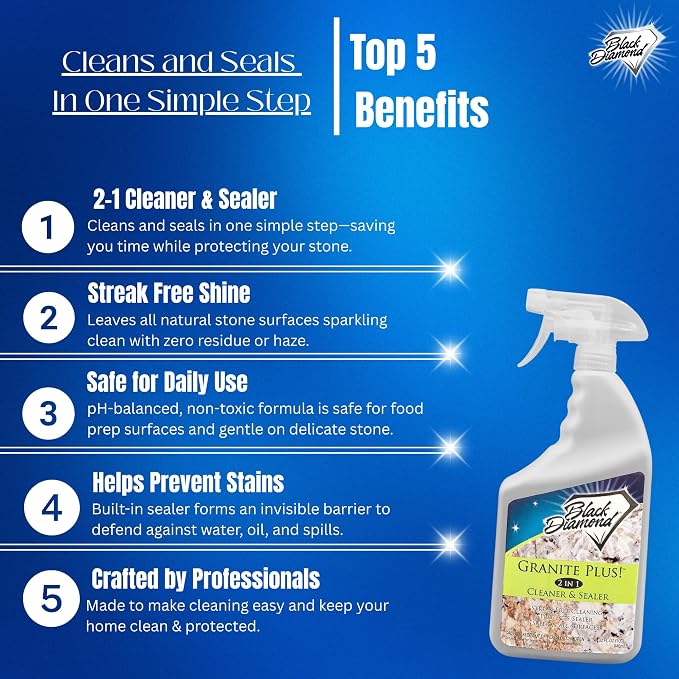 Black Diamond Stoneworks GRANITE PLUS! 2 in 1 Cleaner & Sealer - Image 2
