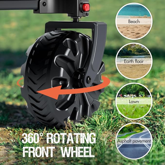 PORTAL Heavy-Duty Folding Wagon Cart, Large Collapsible Utility Wagon - Image 2