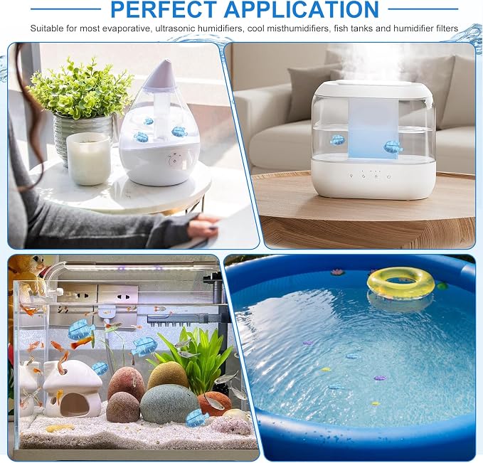 10PC Humidifier Cleaner Fish Universal Humidifier Tank Cleaner Works in All - Image 2