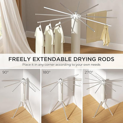 Tripod Clothes Drying Rack, Garment Rack Portable and Foldable Space Saving - Image 7