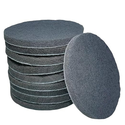 10 Pack 5 Inch 800 Grits Multipurpose Scrubber Scouring Pads Hoop and Loop by Tonmp