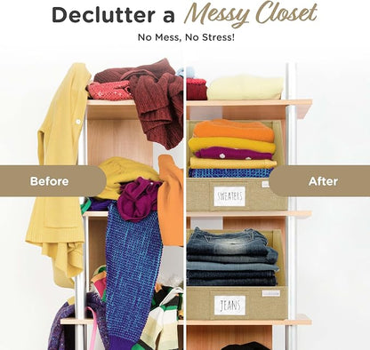 VIVIDECOR Open Front Closet Storage Bins 12x12x10 – Trapezoid Shelf Organizer - Image 5