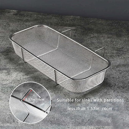 Stainless Steel Side Sink Drain Strainer Basket, Corner Hanging Sink Strainer - Image 6