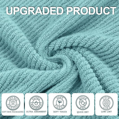 Wash Cloths for Your Face, 6 Pack Large 13"x13" - Image 2