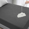 Waterproof Mattress Protector King Size - Breathable, Noiseless, Ultra-Soft Bed Cover, Mattress Pad Cover with Deep Stretchable Pockets 8"-21" (Gray)