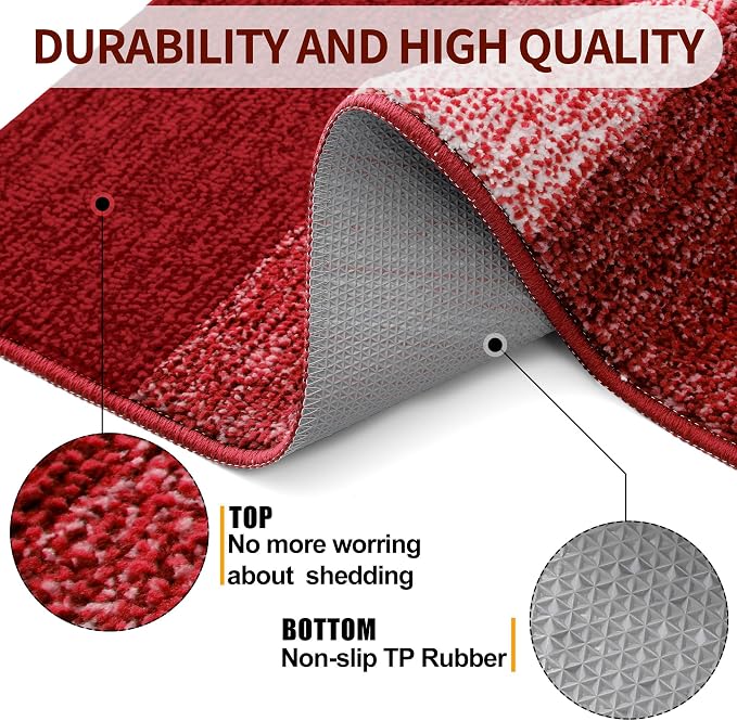 Kitinjoy Indoor Outdoor Door Mat, 40x32 Non-Slip Absorbent Dirt Trapper - Image 3