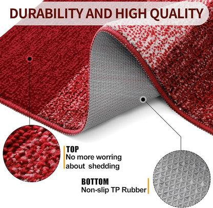 Kitinjoy Indoor Outdoor Door Mat, 48x32 Non-Slip Absorbent Dirt Trapper - Image 3