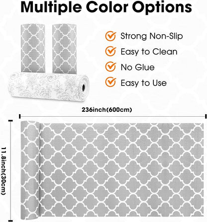 Drawer and Shelf Liner for Kitchen Cabinets Non-Adhesive, Non-Slip Cabinet - Image 9