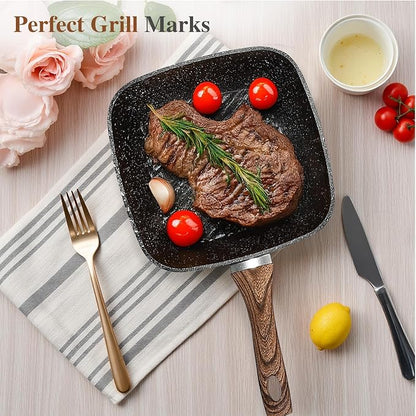 3 Pcs Pots and Pans Set, Nonstick & Non-Toxic Healthy Pots and Pans - Image 8