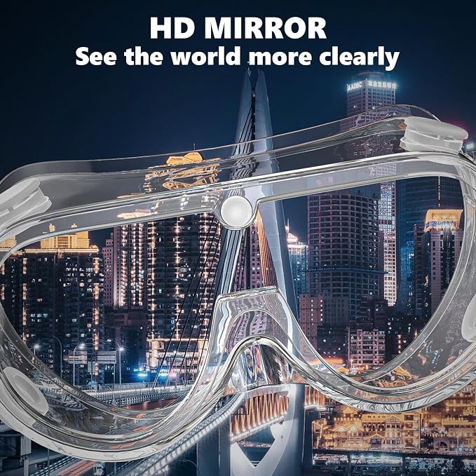 Super More 3PCS Anti-Fog Protective Safety Goggles Clear Lens Wide-Vision - Image 5