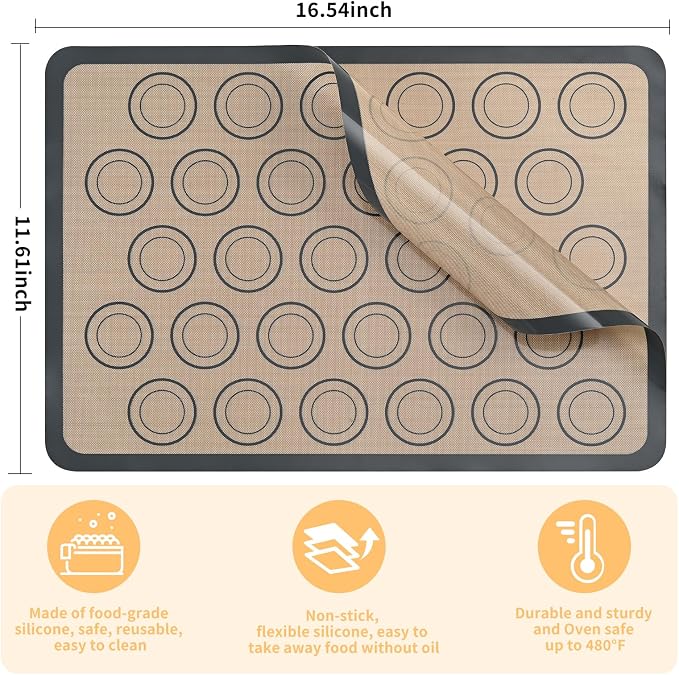 Luckyiren 2-Pack Baking Mat - Image 3