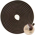 Brush Weatherstrip for Sliding Window Side,Pile Weatherstripping Door Sealers for Door Frame (80ft x11/32 Backing x 11/32 Brush inch, Brown)