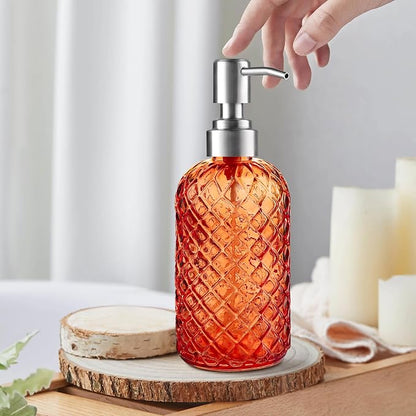 14 Oz Refillable Glass Soap Dispenser - Image 4