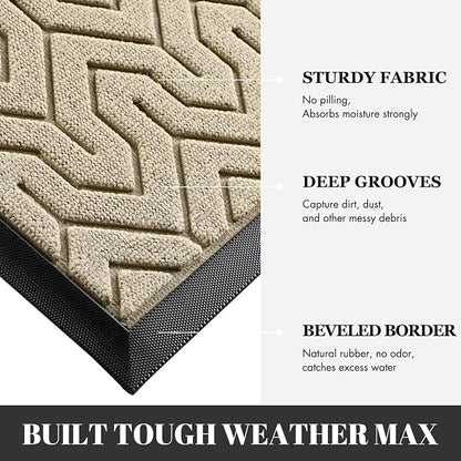 Yimobra Large Door Mat Outside Entrance 47x24, Waterproof Heavy Duty Outdoor - Image 4