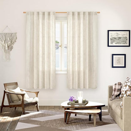 YoungsTex Linen Curtains 72 Inch Length - Image 2