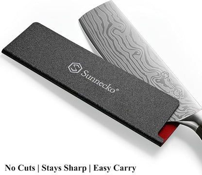 Sunnecko Japanese Nakiri Knife 7 Inch - Image 9