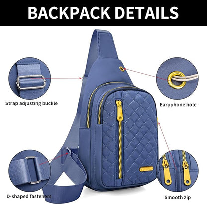 Small Sling Bag For Women Men Casual Crossbody Sling Backpack