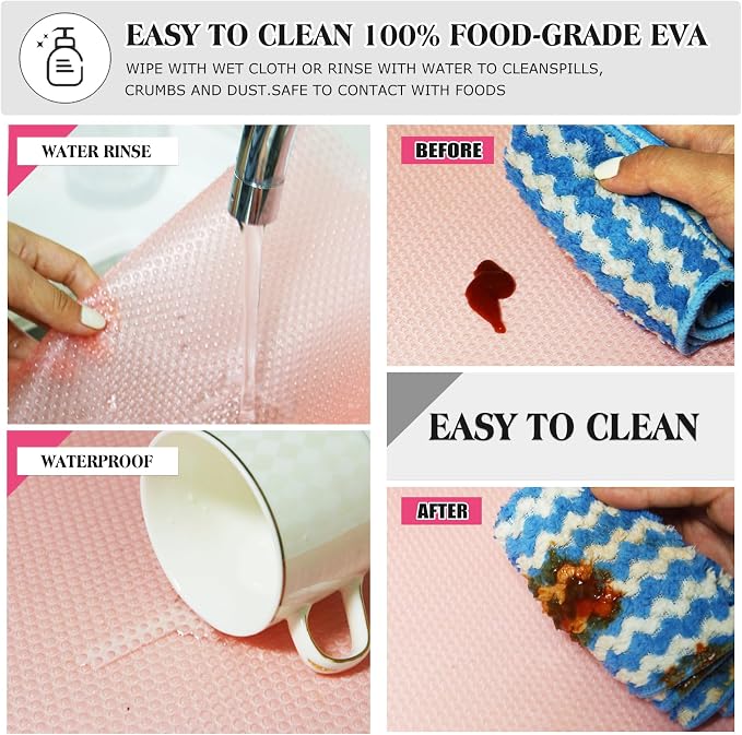 20Pcs Refrigerator Liners, Washable Fridge Liner Shelf Mats Refrigerator Pads - Image 3