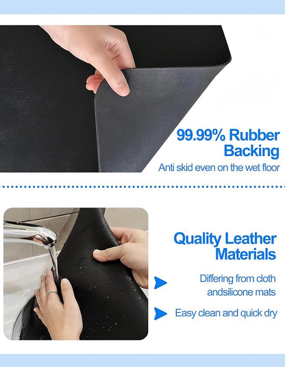 Dish Drying Mat for Kitchen Counter, Hide Stain Anti Absorbent for Kitchen - Image 5