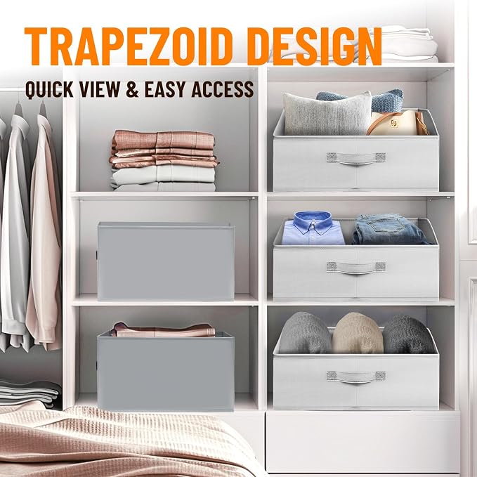Criusia Closet Organizers Bins 4 Pack - Image 4