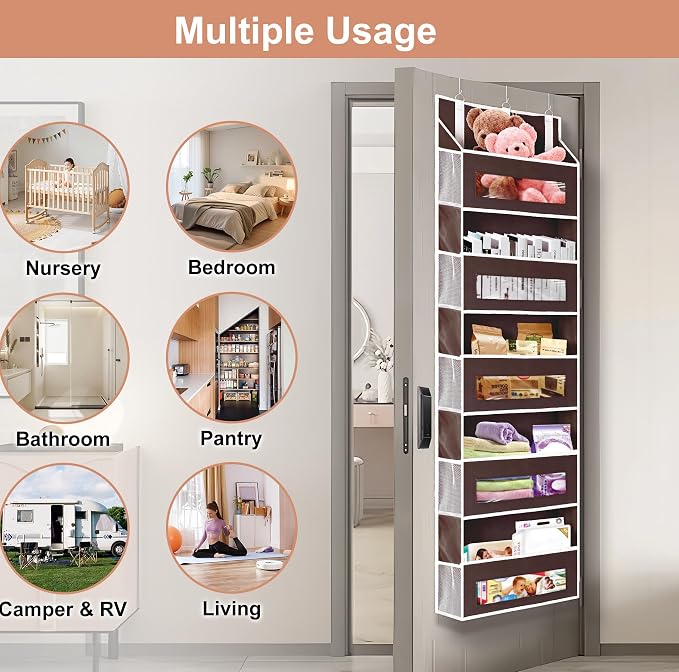 2 Packs 5-Tier Over the Door Storage Organizer - Image 7