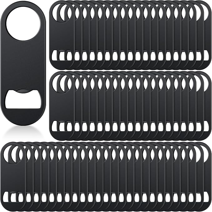 Remerry Bottle Openers Stainless Steel Flat Bottle Opener Bulk 3.4 x 1.3 Inches by Remerry