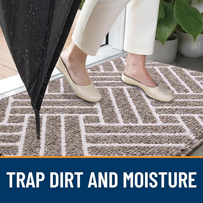 OLANLY Runner Indoor Door Mat, 47x23 Inch, Dirt Resistant and Absorbent - Image 2