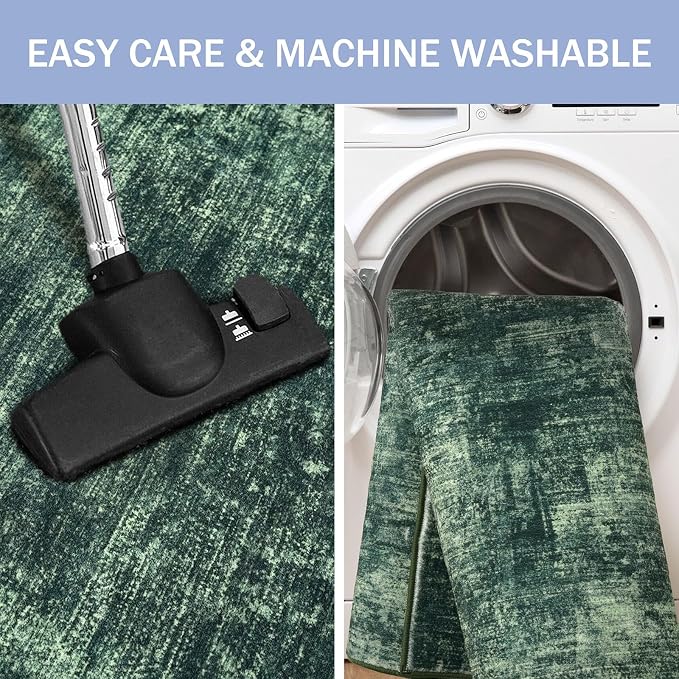 IOHOUZE Abstract Runner Rug 2x12 Ft Washable Runners - Image 3