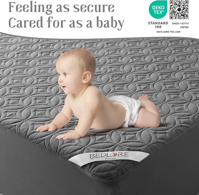 BEDLORE Waterproof Mattress Protector, Twin XL Size Mattress Pad - Image 7