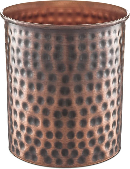 Monarch Abode Kitchen Utensil Holder – Hand Hammered Metal Antique Copper by MonarchAbode