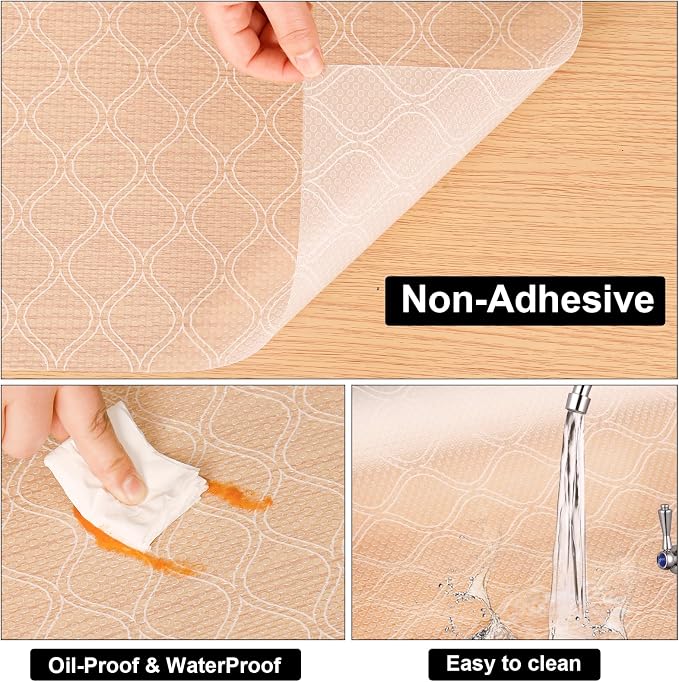 Cooyes Drawer and Shelf Liner, Non-Adhesive Shelf Liners - Image 5
