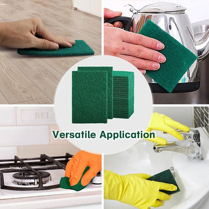 100 Pcs Scouring Pads, Heavy Duty Scour Pads, Dish Scrubber Scouring Pads - Image 7