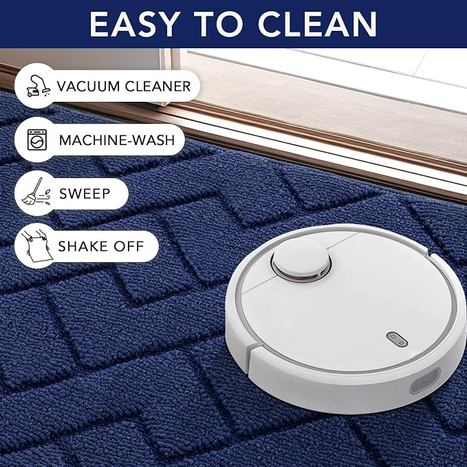 hicorfe Indoor Doormat, Front Back Door Mat Rubber Backing Non Slip Door Mats - Image 7