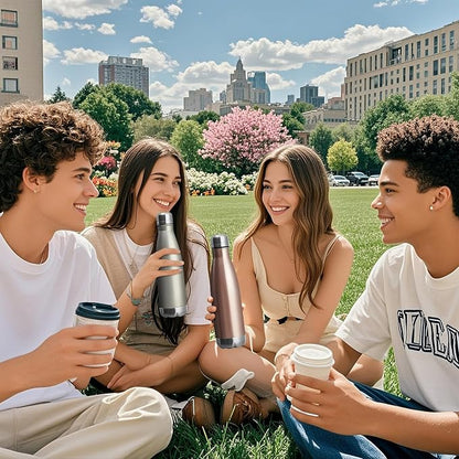 MEWAY 17oz Sport Water Bottle 12 Pack Vacuum Insulated Stainless Steel - Image 4