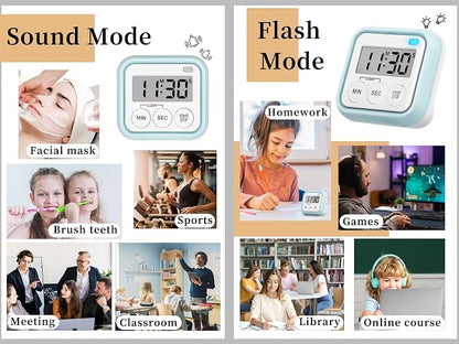 Timer, Kitchen Timers for Cooking Classroom Timer for Kids Teachers Magnetic - Image 2