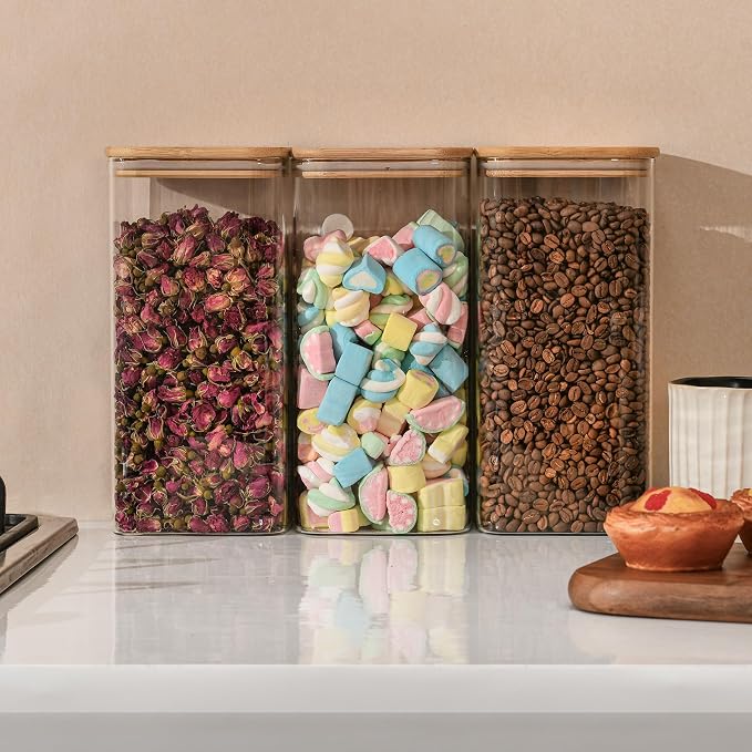64oz Rectangle Airtight Glass Storage Containers - Image 8