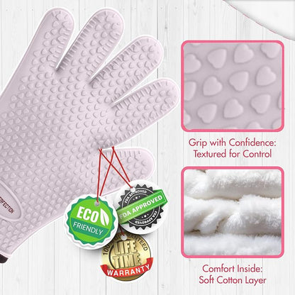 KITCHEN PERFECTION Silicone Smoker Oven Gloves - Image 5