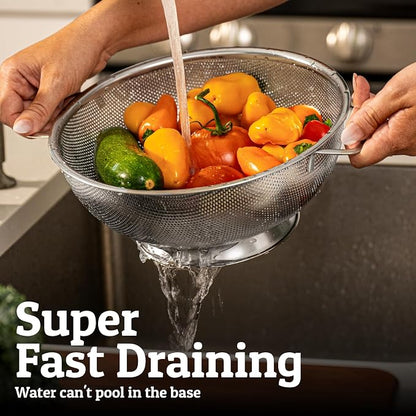 PriorityChef Premium 5Qrt Stainless Steel Colander - Image 7
