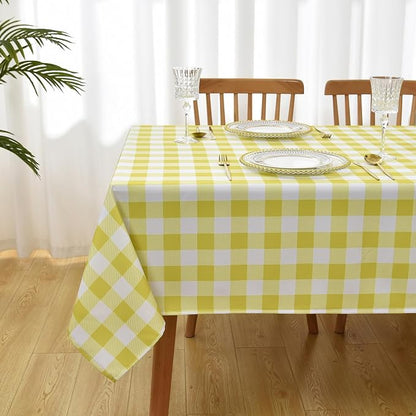 Waterproof Plaid Tablecloth Fabric - Image 9