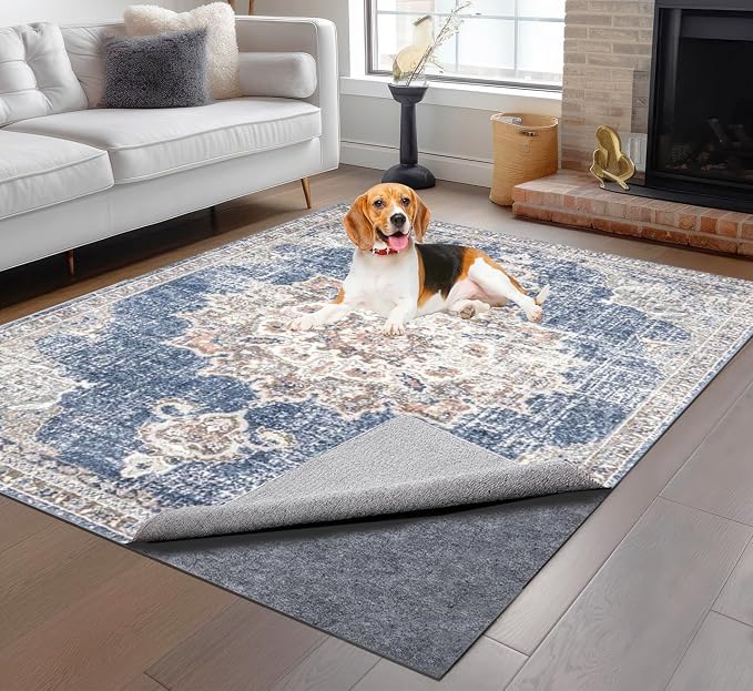 Non-Slip Rug Pads 10 x 14 ft, 100% Waterproof Extra Large Area Rugs Non Skid by TUOTPE
