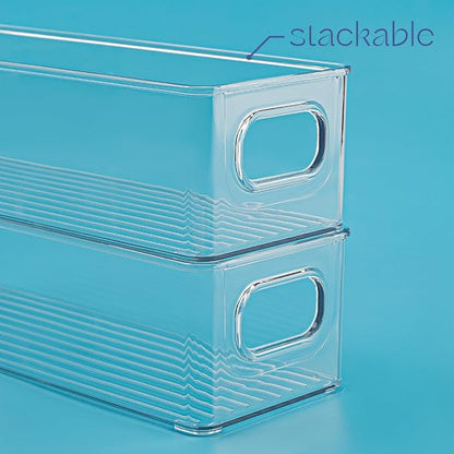 Plastic Food Storage 8 Pack Clear Container Bin - Image 4