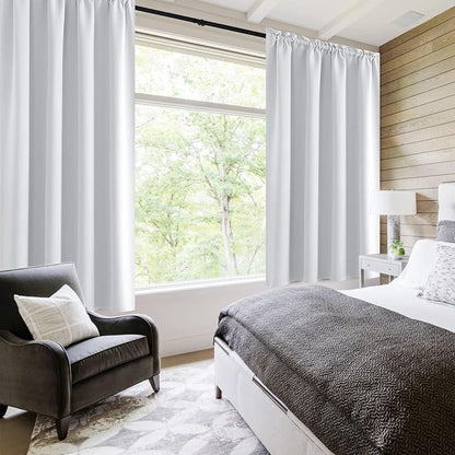 DWCN White Room Darkening Blackout Curtains - Image 2