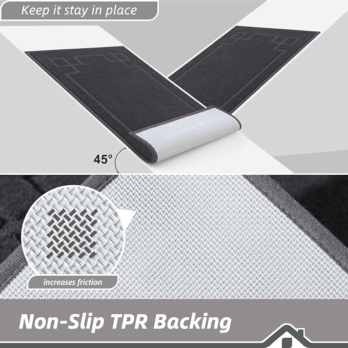 BEQHAUSE Door Mat 24" x 36", Non-Slip Door Mats Indoor Entryway Rugs Washable - Image 4