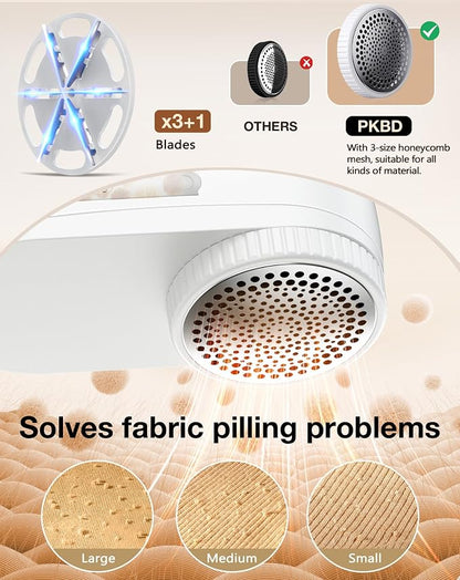 IPX6 Waterproof Washable Electric Fabric Shaver and Lint Remover, Rechargeable - Image 4